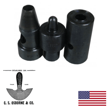 C.S. Osborne Spur Grommet Die & Hole Cutter #0 (1/4") (WDISGRC0)