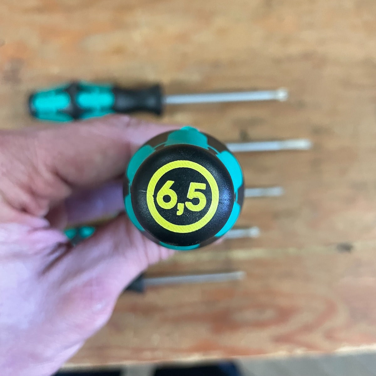 Wera Kraftform Laser Tipped 6 Piece Screwdriver Set w/ Rack (05105650001)