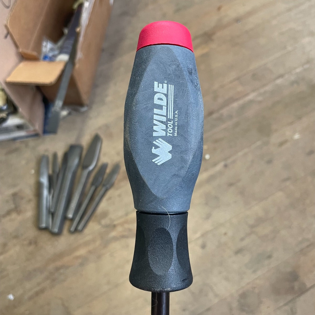 3/8" Wilde Slotted Screwdriver 12" Blade - 17 1/2" Overall