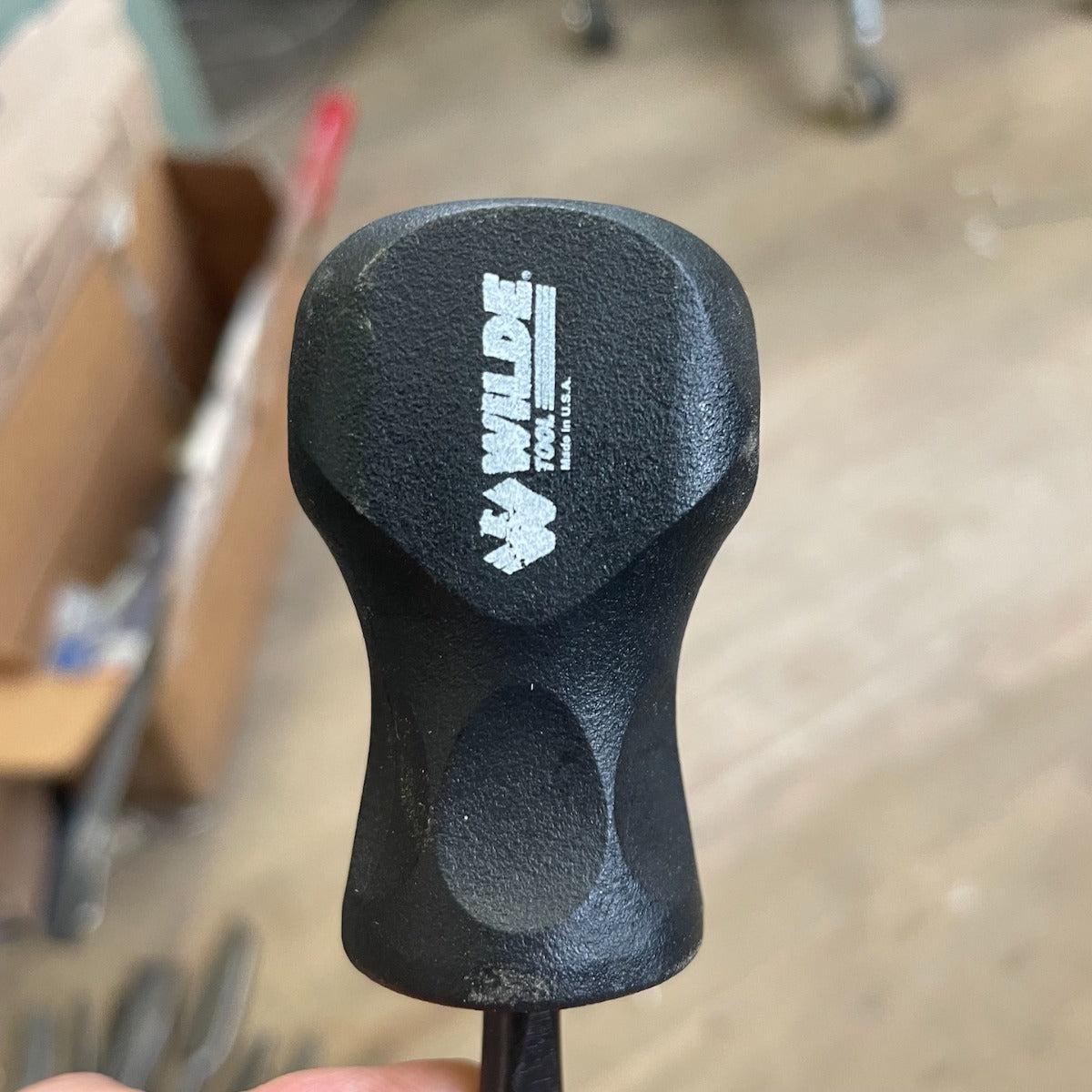 1/4" Wilde Slotted Stubby Black Handled Screwdriver