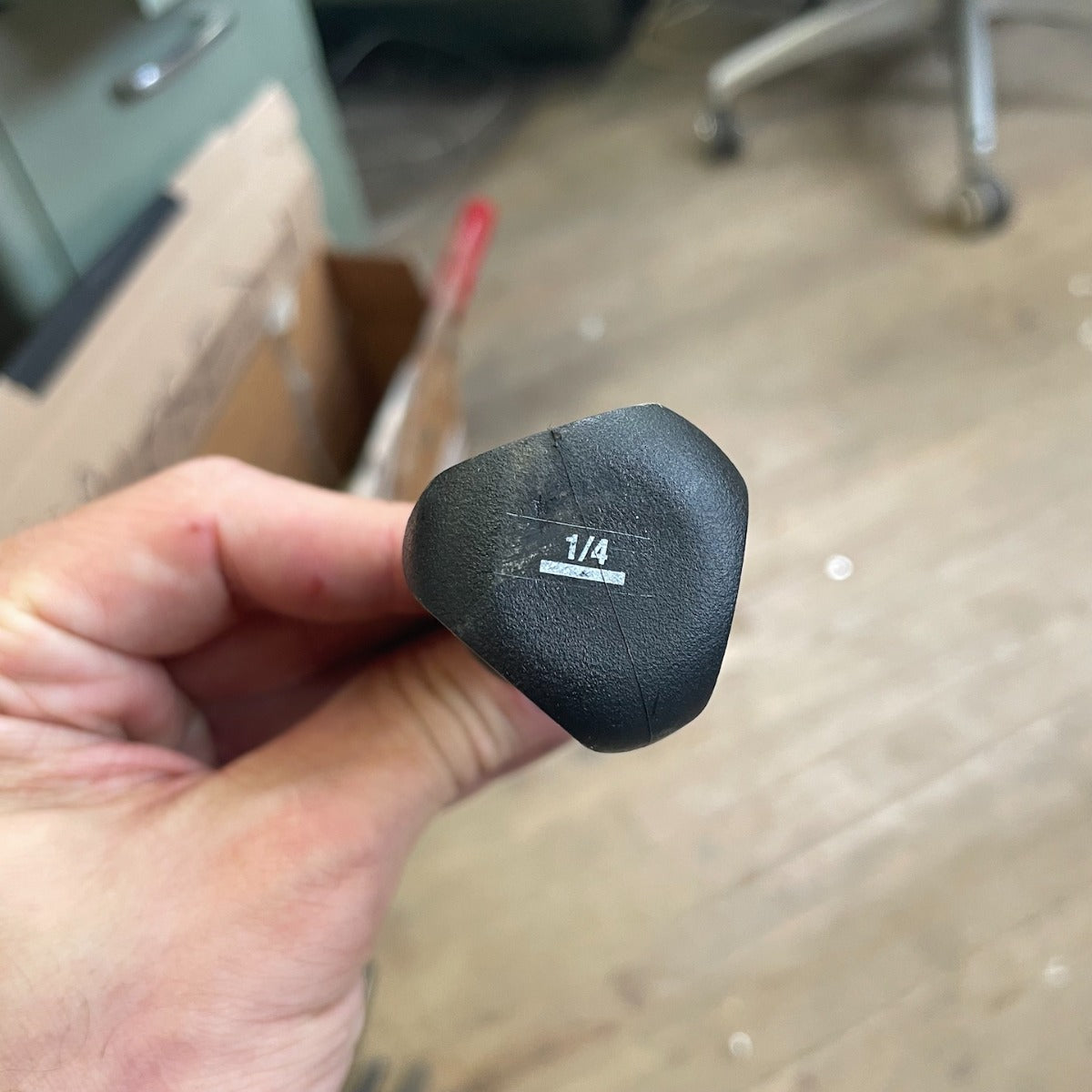 1/4" Wilde Slotted Stubby Black Handled Screwdriver