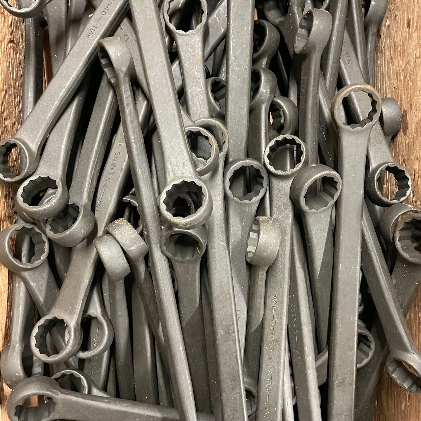 Williams NOS WWII Era Box End 1 1/16 x 1 1/8 Wrench