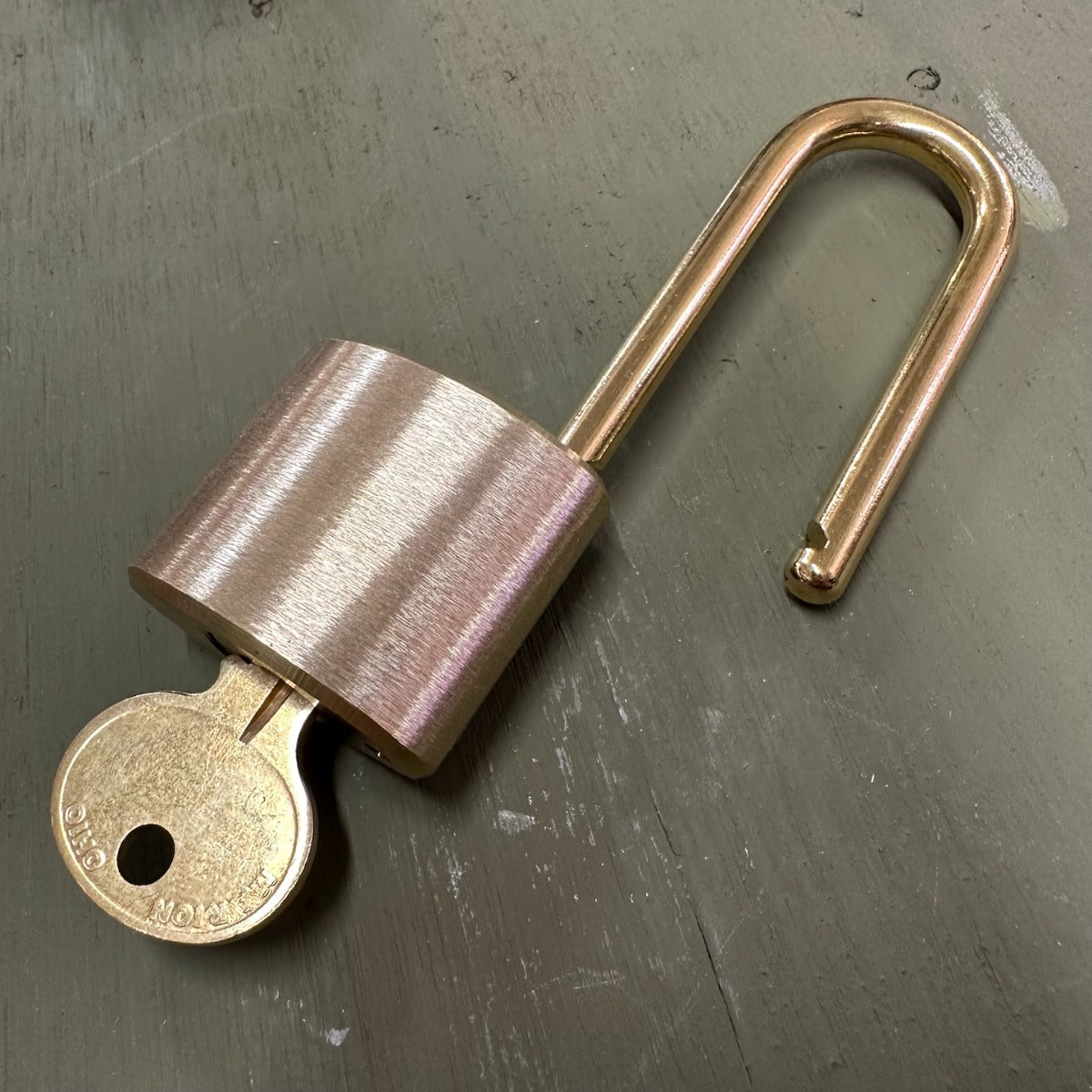 Wilson Bohannan Brass Padlock 2" Brass Shackle Clearance x 1/4" Diameter (161)
