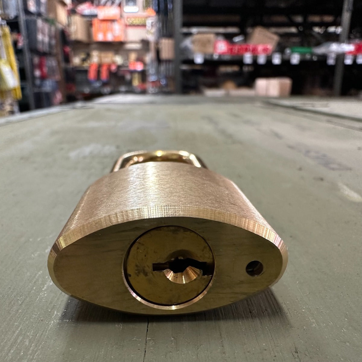 Wilson Bohannan Brass Padlock 2" Brass Shackle Clearance x 1/4" Diameter (161)