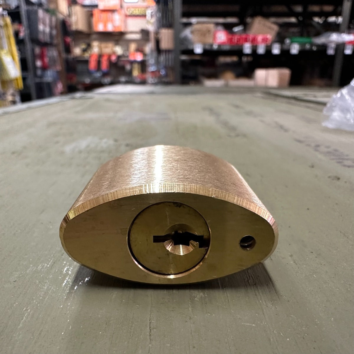 Wilson Bohannan Brass Padlock 7/8" Brass Shackle Clearance x 9/32" (511)