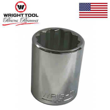 1/2" Dr. Wright 1-1/8" - 12 Point Standard Socket #4136 (4136WR)