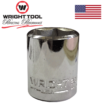1" - 6 Point 3/8" Drive Wright Standard Socket #3032 (3032WR)