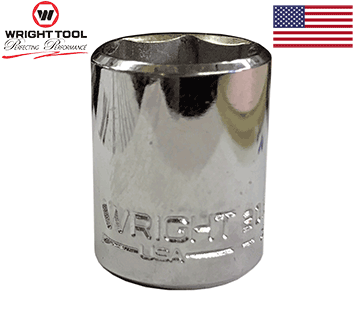 Wright 4mm - 6 Point Standard Metric 1/4" Dr. Socket #20-04MM (20-04MMWR)