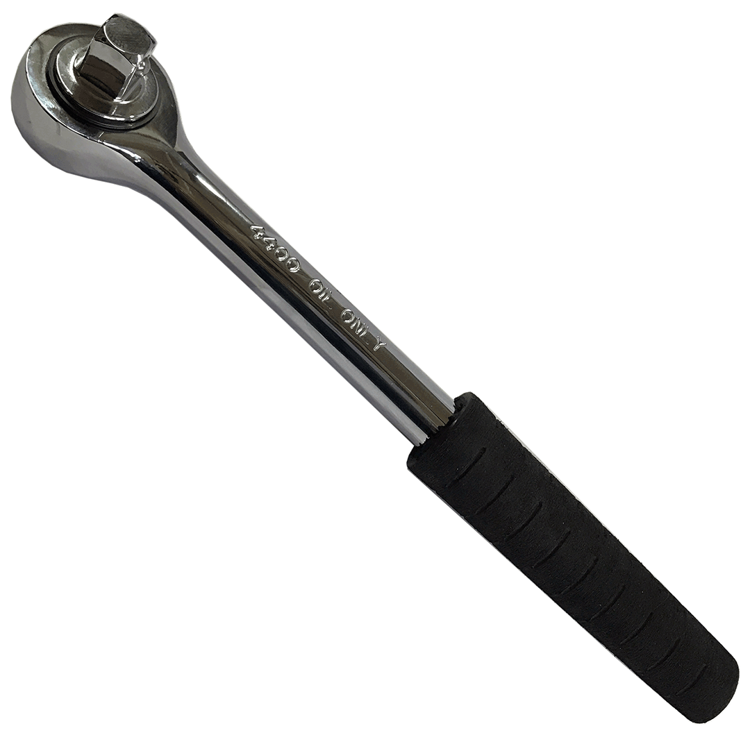 1/2" Dr. Wright Tool #4400 Nitrile Comfort Grip Ratchet Double Pawl (4400WR)