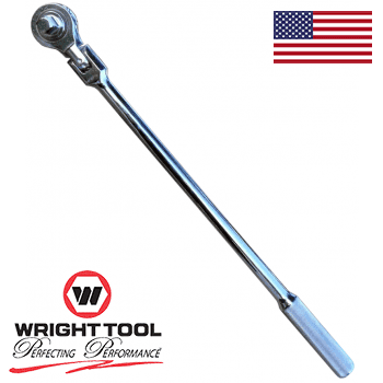 Wright 1/2" Drive Flex Head Ratchet 18" Knurled Grip #4430 (4430WR)