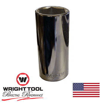 3/8" Dr. Wright 1/2" 6 Pt. Deep Socket #3516 (3516WR)