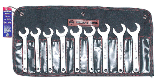 9 Pc. Service Wrench Set 3/4" - 1/1/4" (745WR)