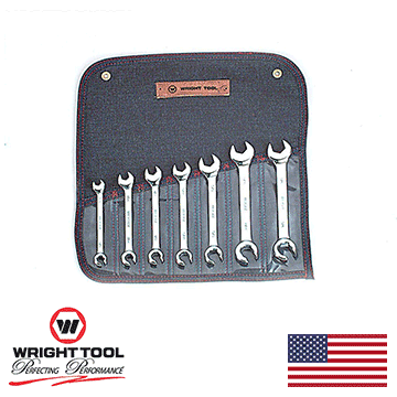 7 Piece Combination Open End Flare Nut Wrench Set 3/8" - 3/4" (742WR)