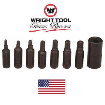 Wright Tool 8 Pc. Torx Bit Set T8 - T30 and Adaptor  (9295WR)