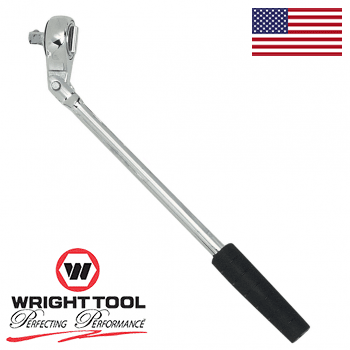 Wright #3428 10-3/4" Nitrile Grip Flex Head Ratchet 3/8" Dr. (3428WR)