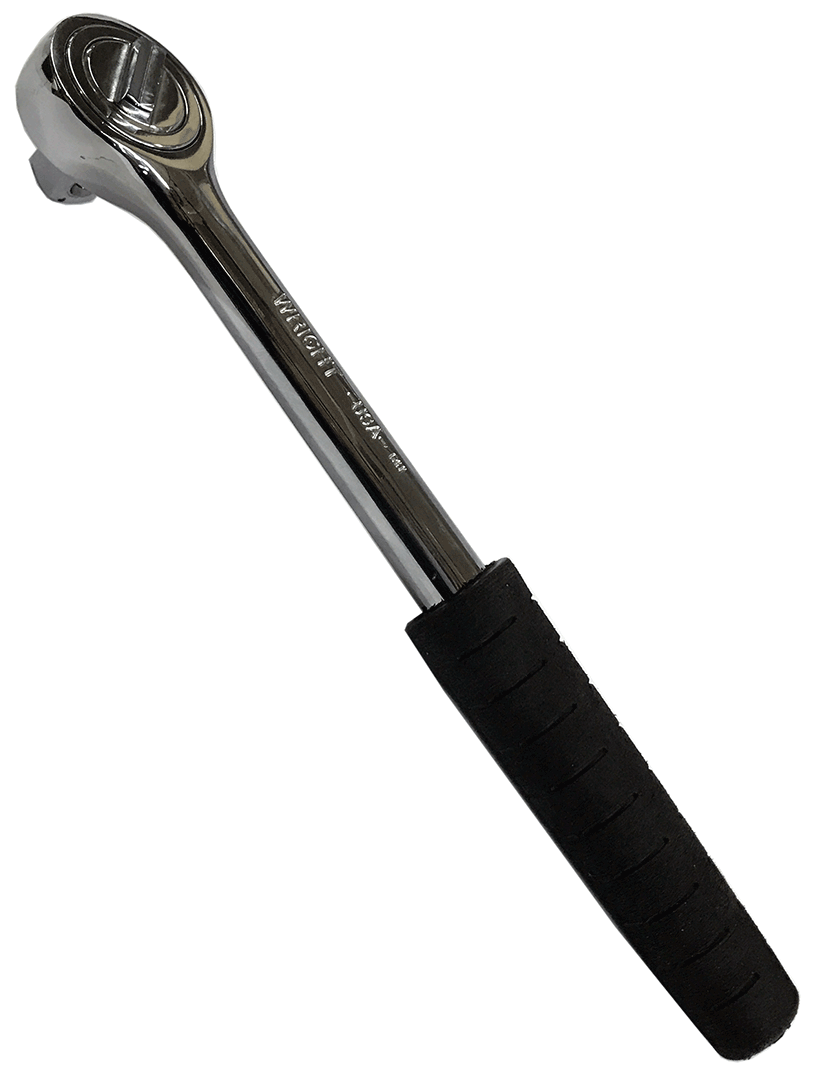 1/2" Dr. Wright Tool #4400 Nitrile Comfort Grip Ratchet Double Pawl (4400WR)