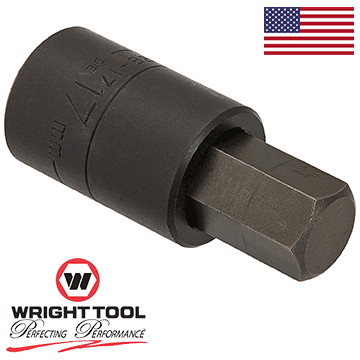 17mm 1/2" Dr. Metric Impact Hex Bit Socket (42B-17MMWR)