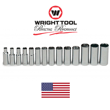 3/8" Dr. Wright #355 14 Pc. Deep Metric Socket Set 6-19mm (355WR)