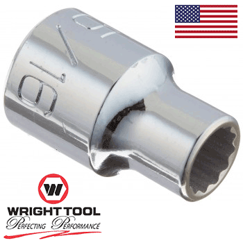 Wright Tool 3110 3/8" Drive 12 Point Standard Socket, 5/16" (3110WR)