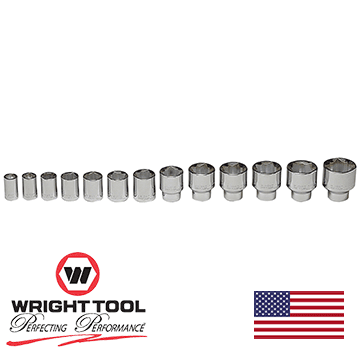 1/2" Drive 13 Piece 8 Point Socket Set 7/16" - 1-1/4" (450WR)