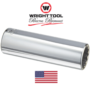 3/8" Dr. Wright 1/2" 12 Point Deep Socket #3616 (3616WR)