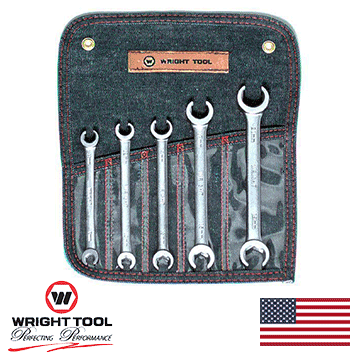 5 Piece Metric Flare Nut Wrench Set 9mm-14mm (744WR)