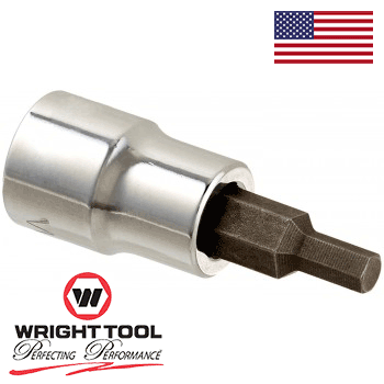 7mm 3/8" Dr. Wright Hex Type Metric Sockets W/Bits (32-07MMWR)