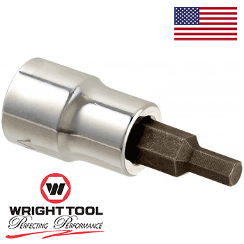 Wright Tool 3207 3/8" Drive Hex Type Socket with Bit 7/32" (3207WR)