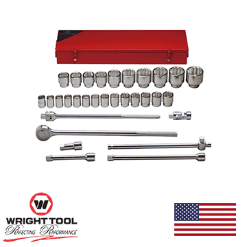 3/4" Drive 31 Piece Standard Metric Socket Set with Box (650WR)
