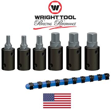 1/2" Drive 6 Piece Metric Impact Hex Bit Socket Set (455WR)