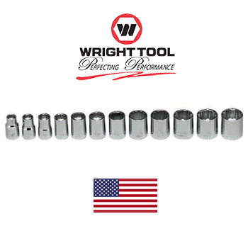 3/8" Drive 12 Pc Wright #349 12 Pt Metric Socket Set (349WR)