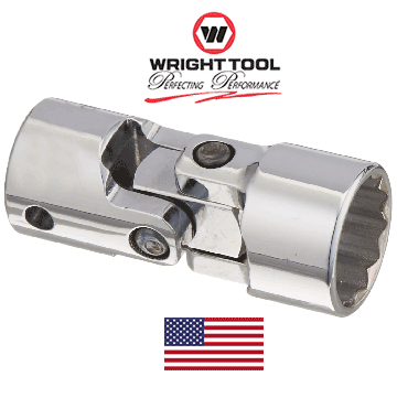 11/16" Wright Tool 3/8" Drive 12 Point Flex Socket #3722 (3722WR)