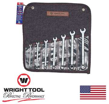 7 Piece Combination Wrench Set 1/4" - 5/8" 12 Pt. Wrightgrip (705WR)