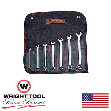 7 Pc Full polish WrightGrip Combination Wrench Set 1/4-5/8 12 Pt (905WR)