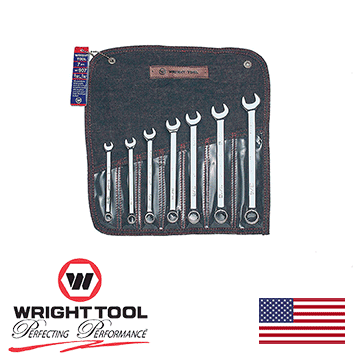 7 Piece Full Polish Combination Wrench Set 3/8" - 3/4" 12 Point (907WR)