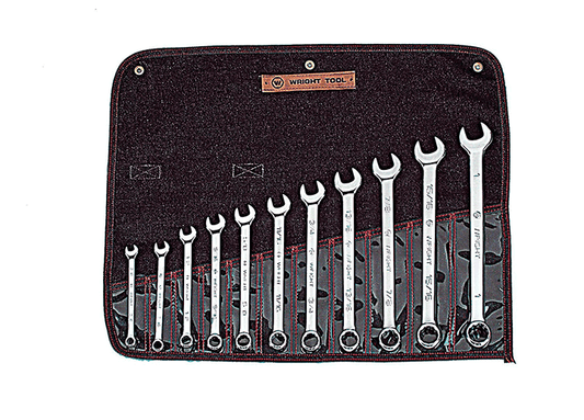 11 Piece Full Polish Combination Wrench Set 3/8" - 1" 12 Point (911WR)