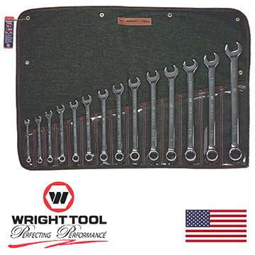 14 Piece Full Polish Combination Wrench Set 3/8" - 1-1/4" 12 Point (914WR)