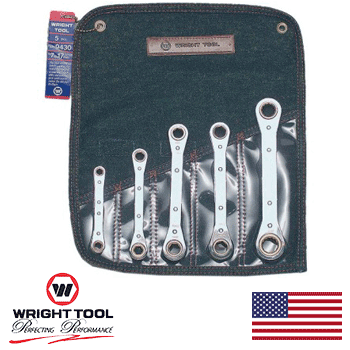 5 Pc. Metric Ratcheting Box Wrench Set 7mm - 17mm (9430WR)