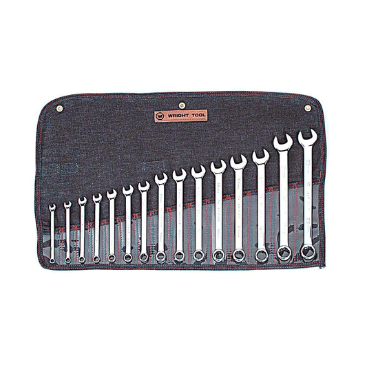 15 Piece Full Polish Metric Combination Wrench Set 7mm-22mm 12 Point (952WR)