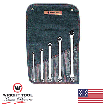 5 Piece Satin Finish Box End Wrench Set 5/16" - 7/8" (747WR)