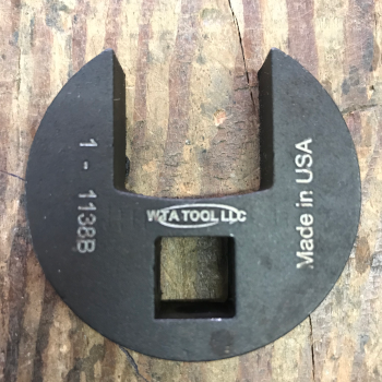 WTA Tool 1/2" Drive Open End Crowfoot 1" (1138B)