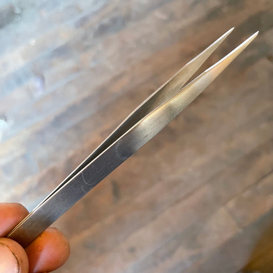 US Made Yankee Stainless Serrated Tip Tweezers (TW-SS)