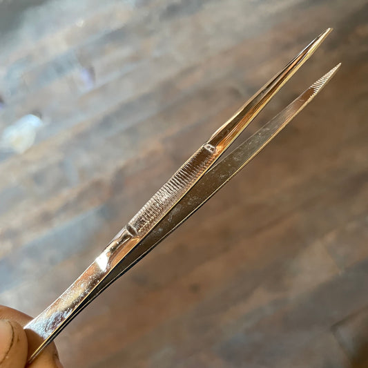 US Made Yankee Serrated Tip Tweezers Unbranded (TW-STTU)